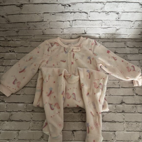 Chickpea Soft & Cozy Blanket Sleeper Set Of 2 And Unicorn Snuggy Size 24mo NWT - Picture 2 of 4